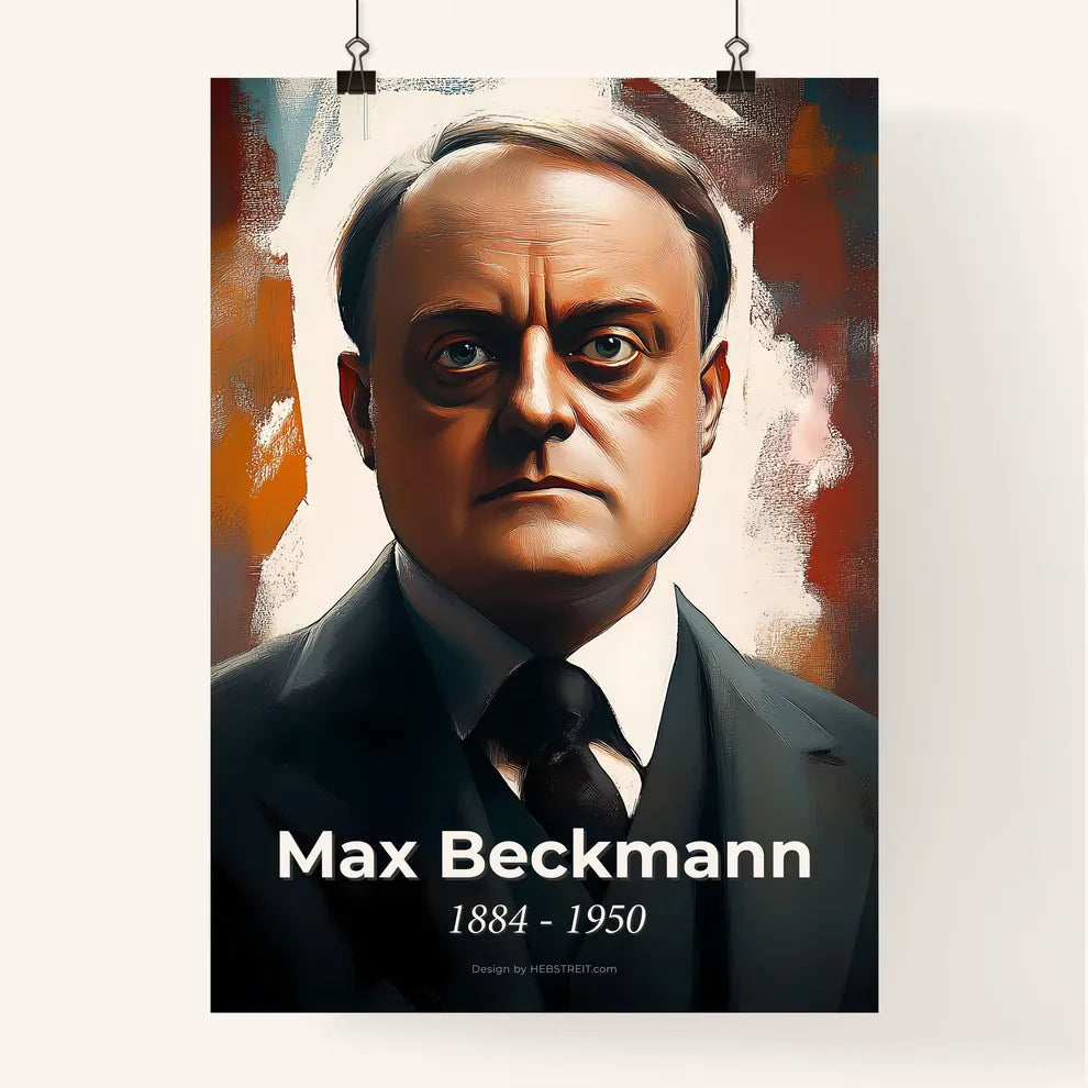 Portrait of Max Beckmann Poster