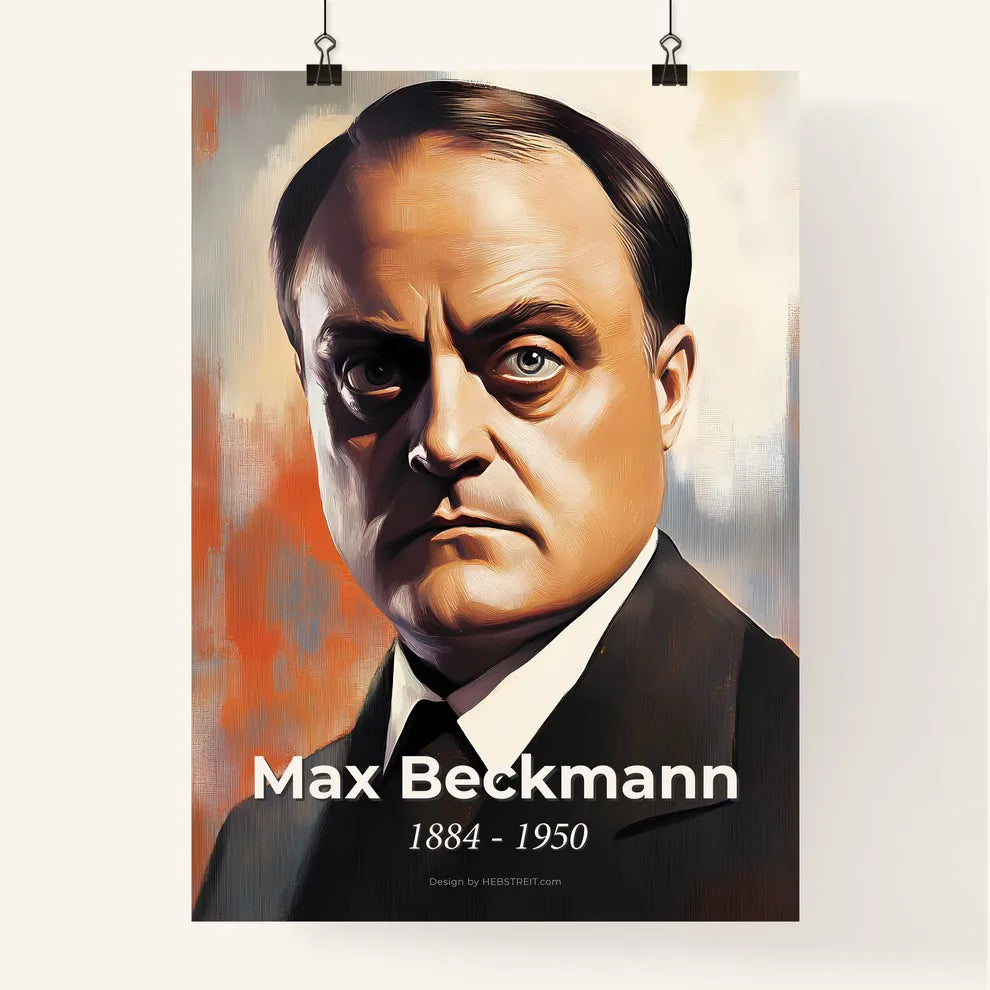 Portrait of Max Beckmann Poster