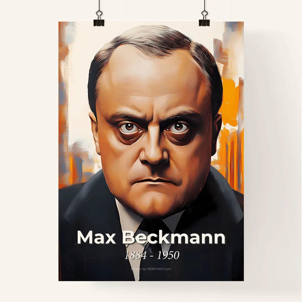 Portrait of Max Beckmann Poster