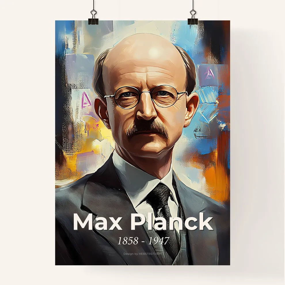 Portrait of Max Planck Poster