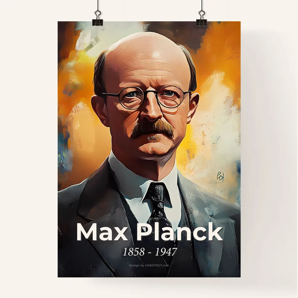 Portrait of Max Planck Poster