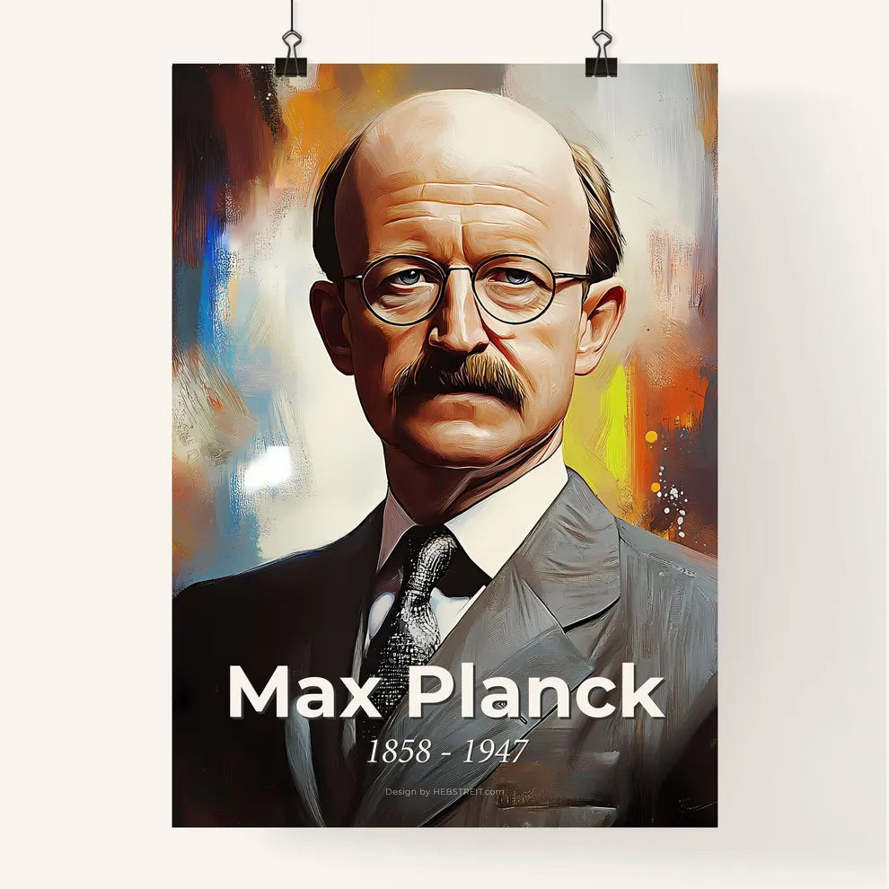 Portrait of Max Planck Poster