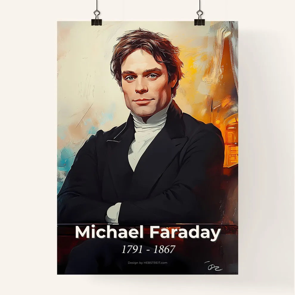 Portrait of Michael Faraday Poster
