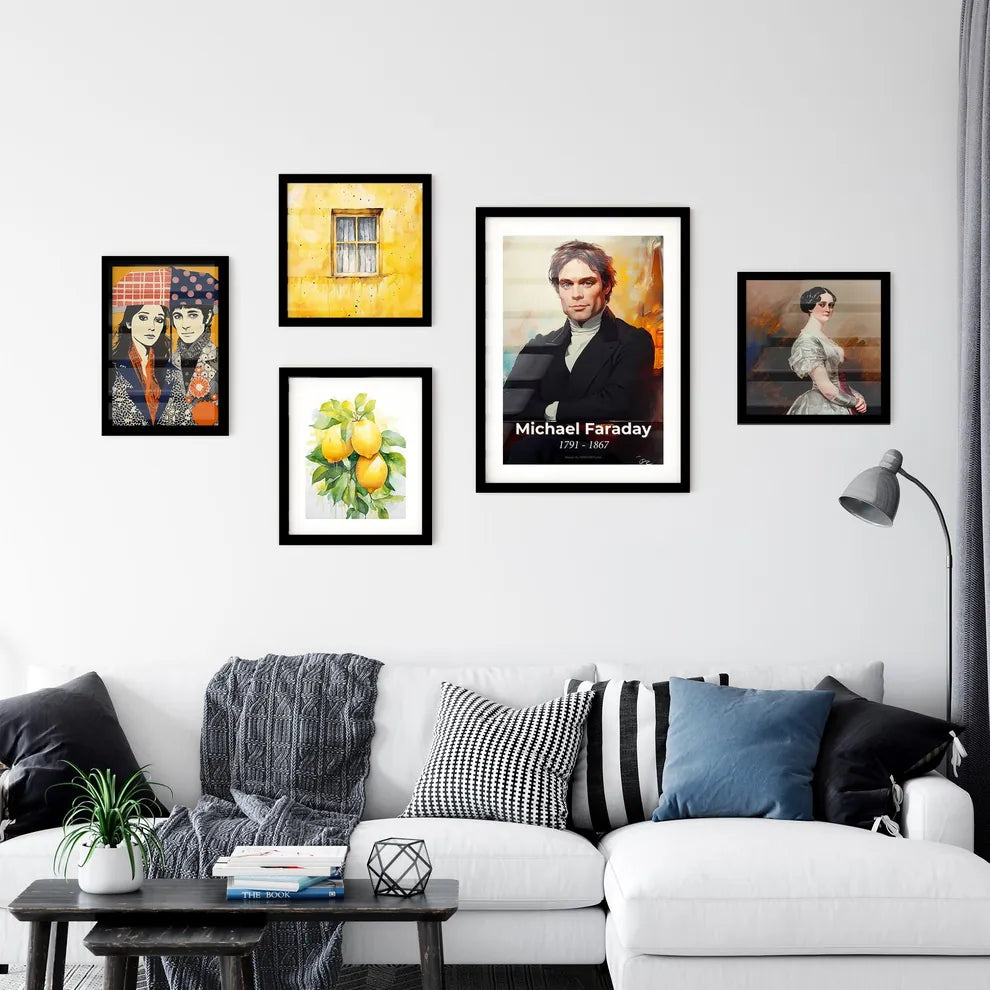 Portrait of Michael Faraday Wall Art