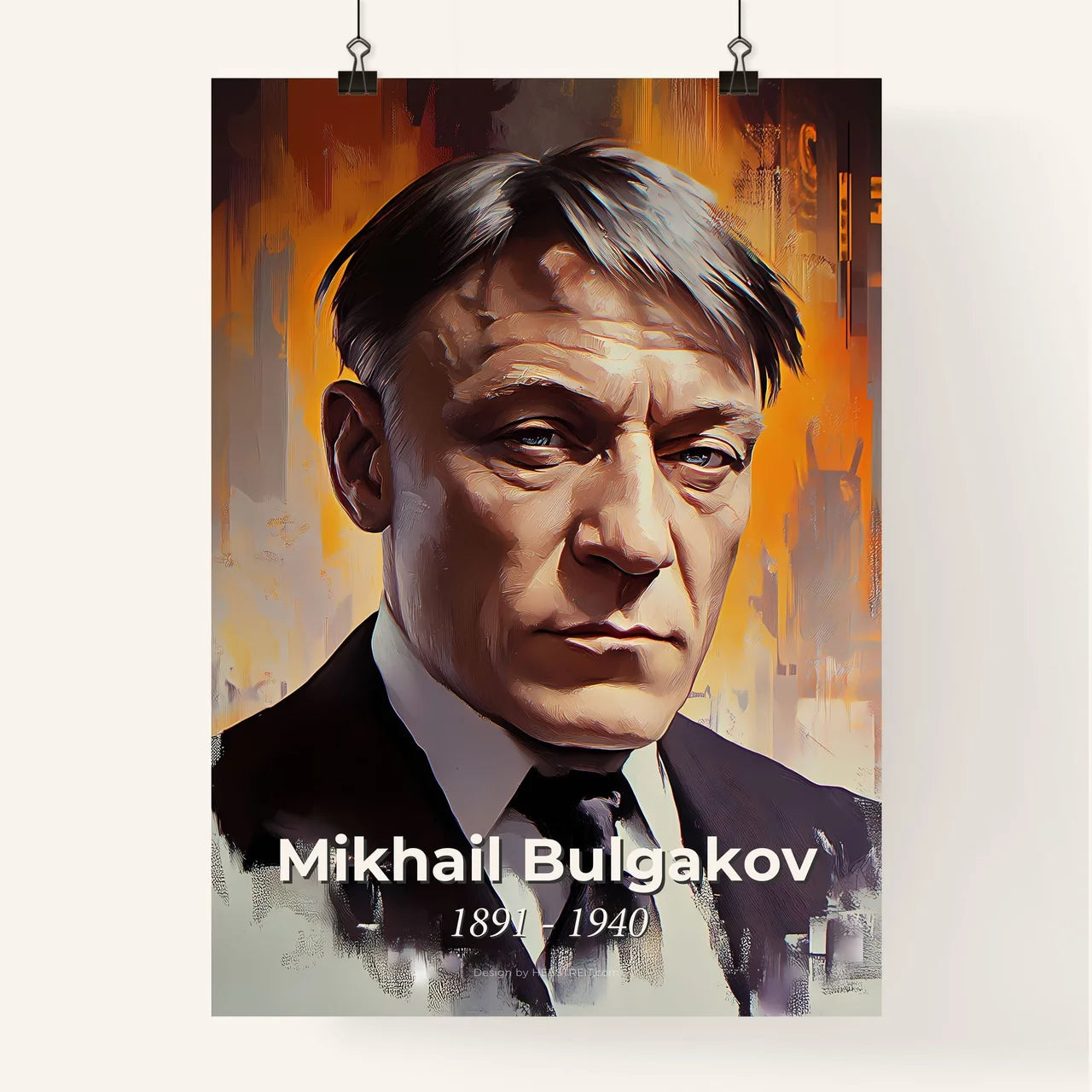 Portrait of Mikhail Bulgakov Poster