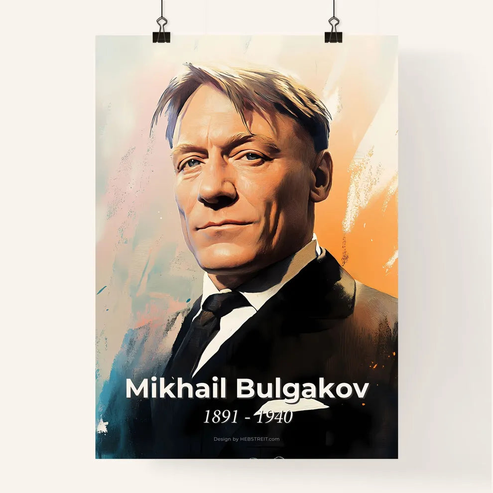 Portrait of Mikhail Bulgakov Poster
