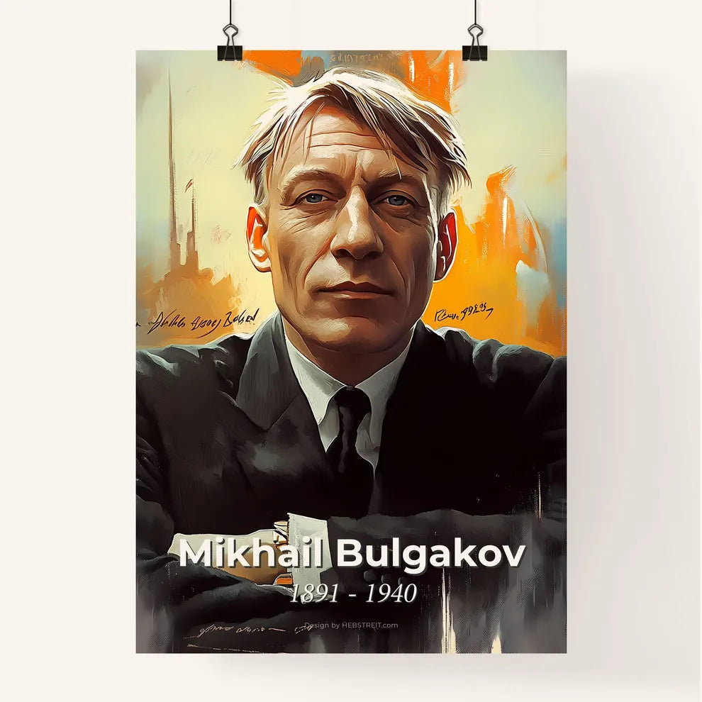 Portrait of Mikhail Bulgakov Poster