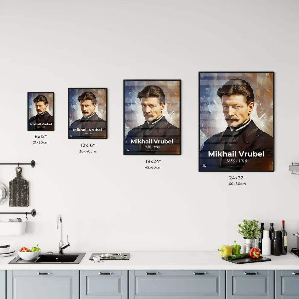 Portrait of Mikhail Vrubel Size Chart