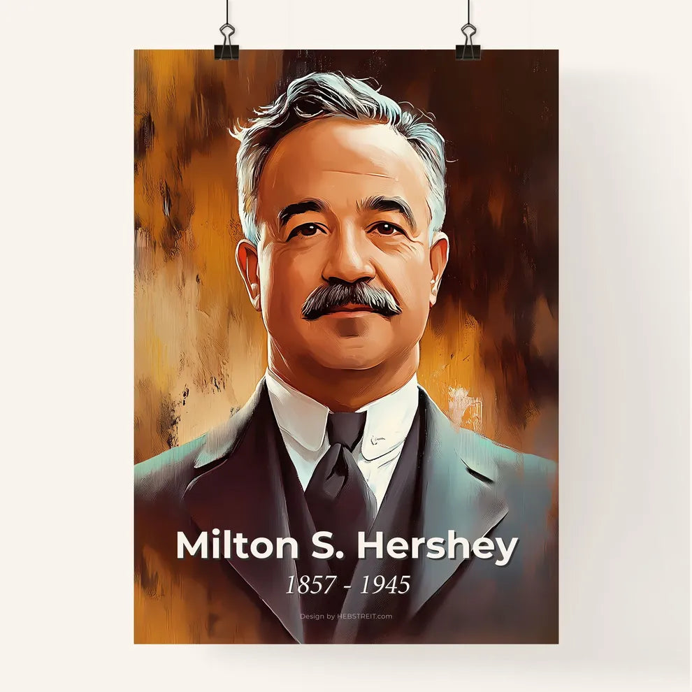 Portrait of Milton S. Hershey Poster