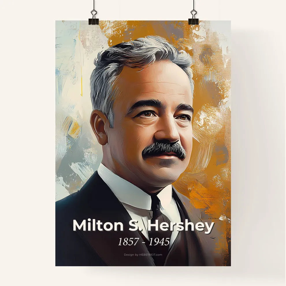 Portrait of Milton S. Hershey Poster