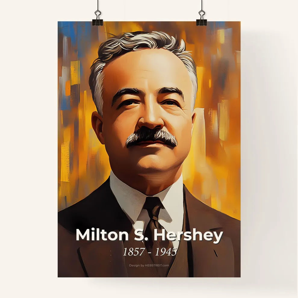 Portrait of Milton S. Hershey Poster