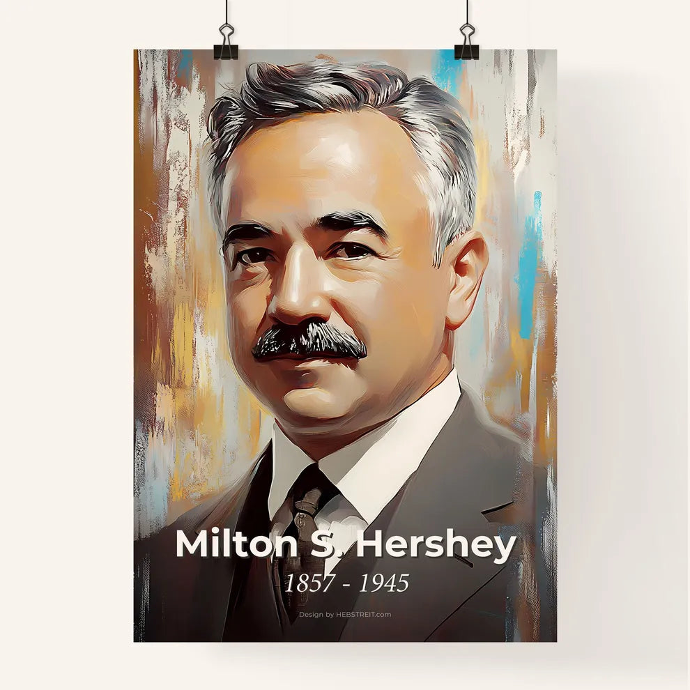 Portrait of Milton S. Hershey Poster
