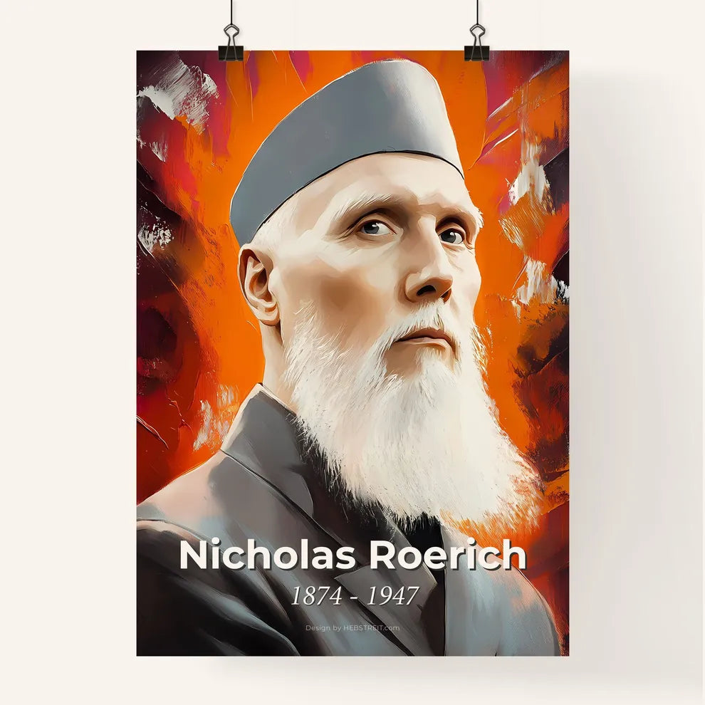 Portrait of Nicholas Roerich Poster