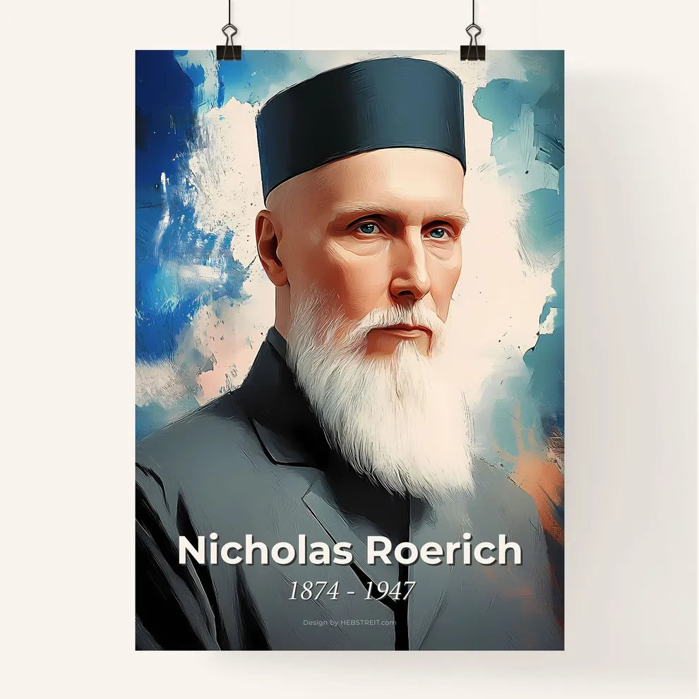 Portrait of Nicholas Roerich Poster