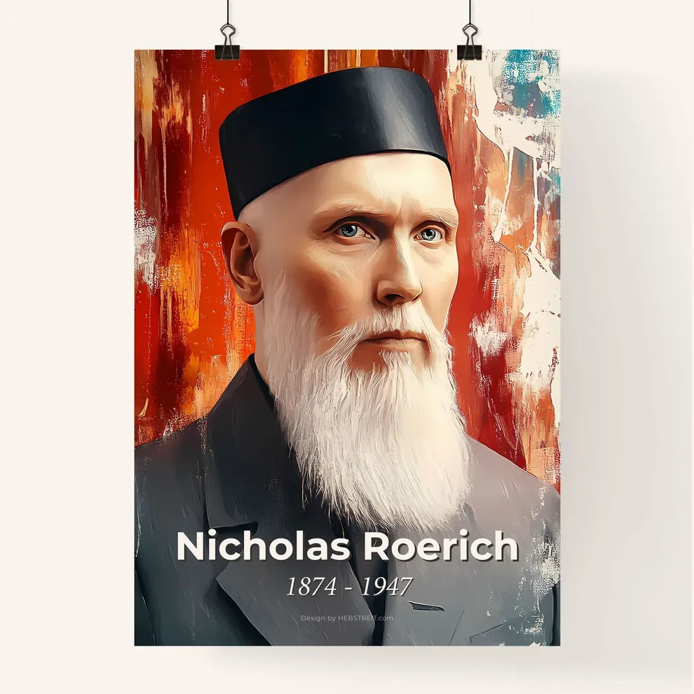 Portrait of Nicholas Roerich Poster