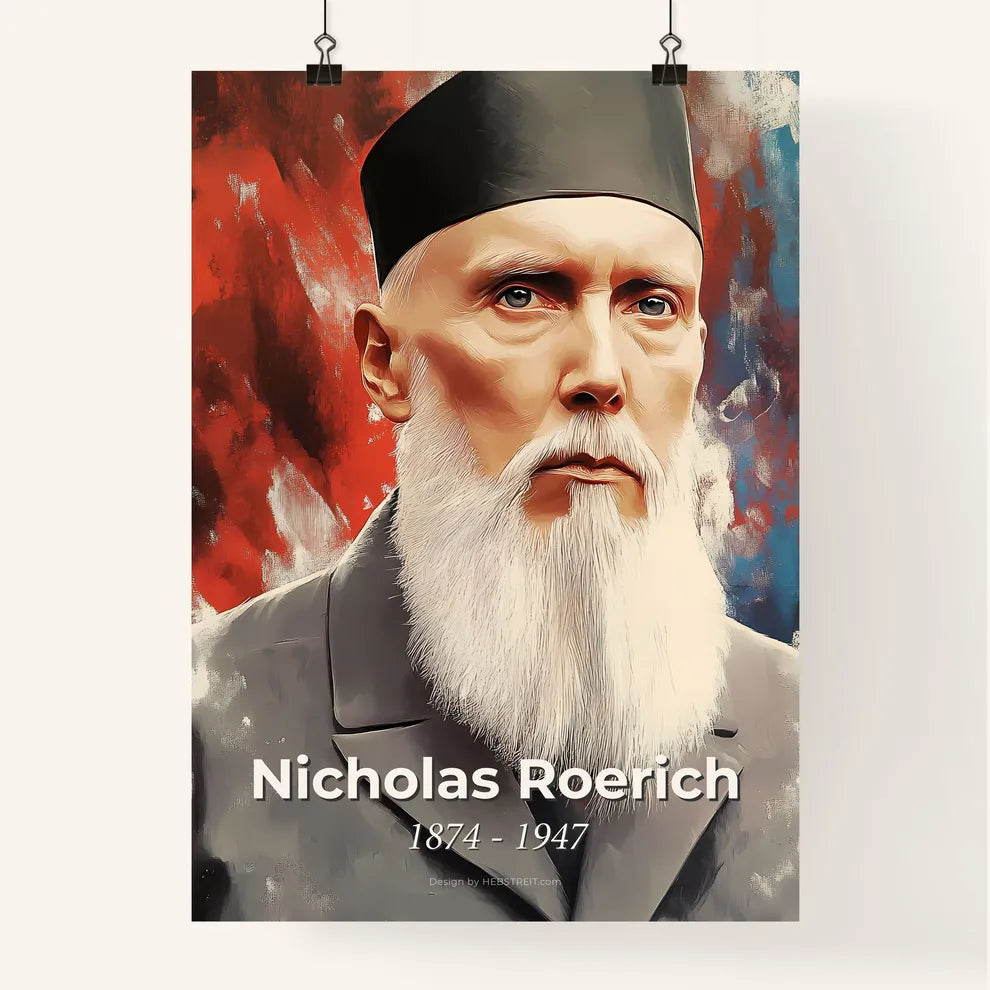 Portrait of Nicholas Roerich Poster