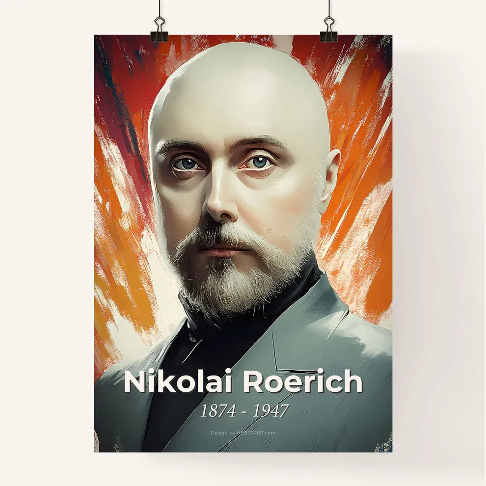 Portrait of Nikolai Roerich Poster