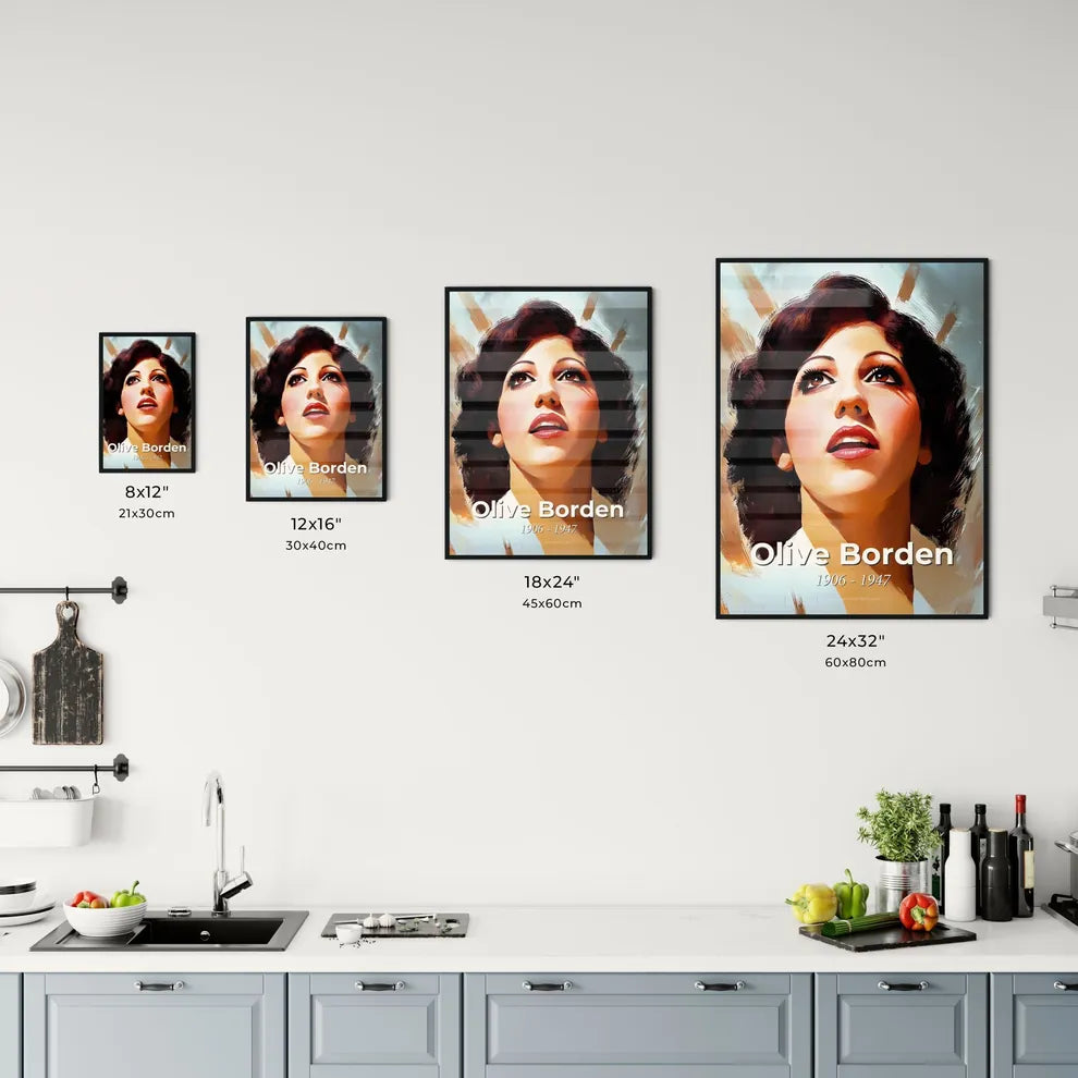 Portrait of Olive Borden - Kitchen Hangings