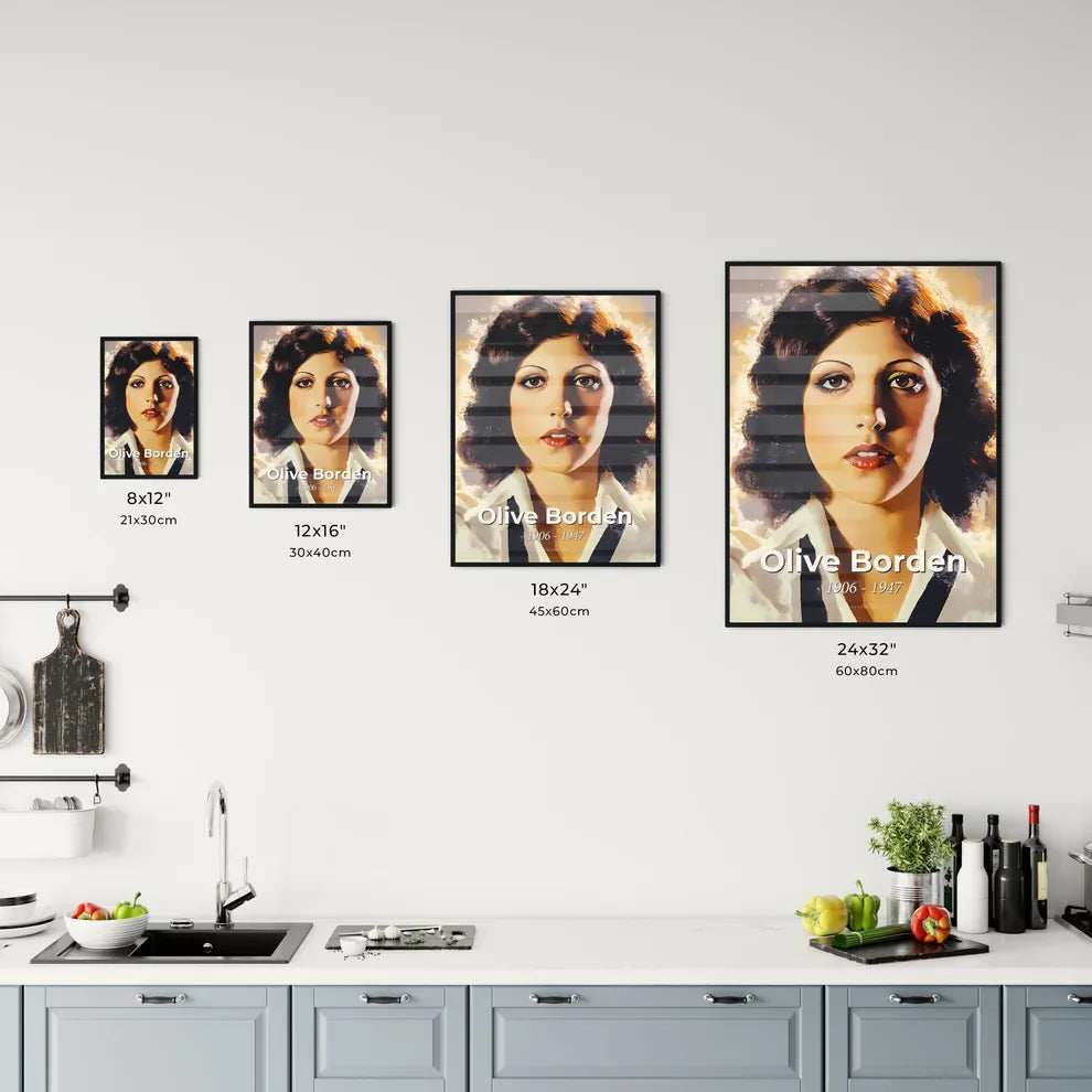Portrait of Olive Borden - Kitchen Hangings
