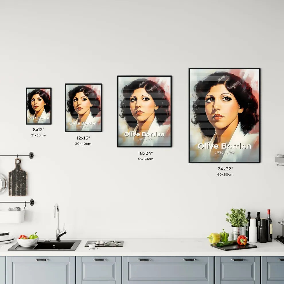 Portrait of Olive Borden - Kitchen Hangings