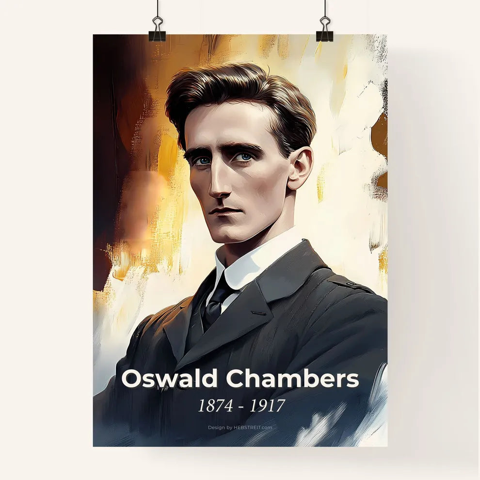 Portrait of Oswald Chambers Poster