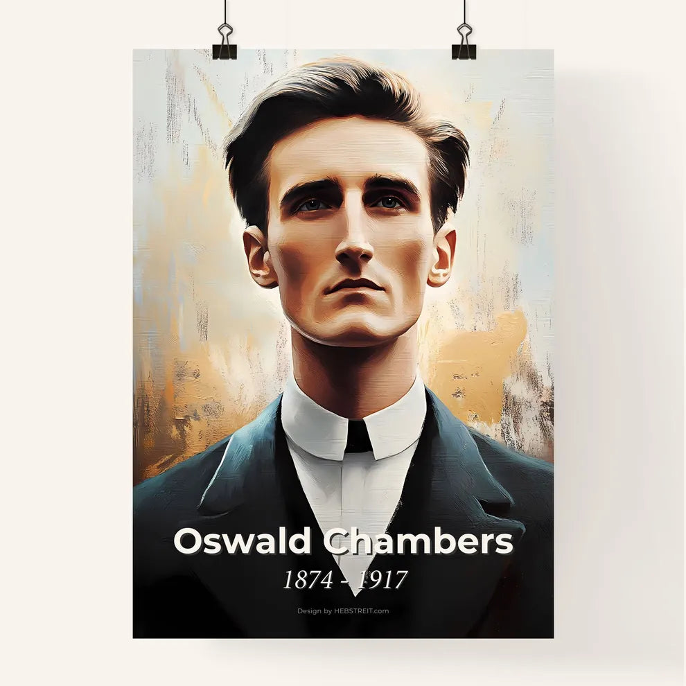 Portrait of Oswald Chambers Poster