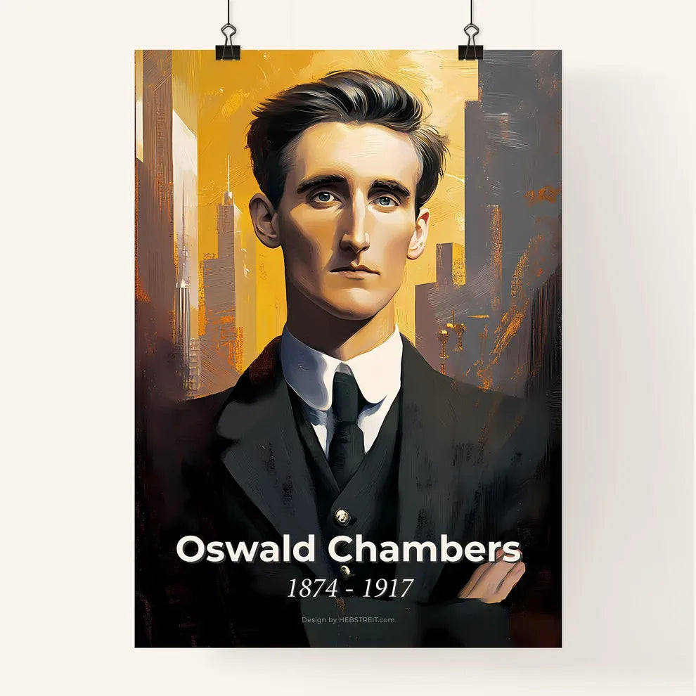 Portrait of Oswald Chambers Poster