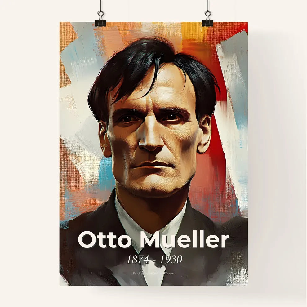 Portrait of Otto Mueller Poster