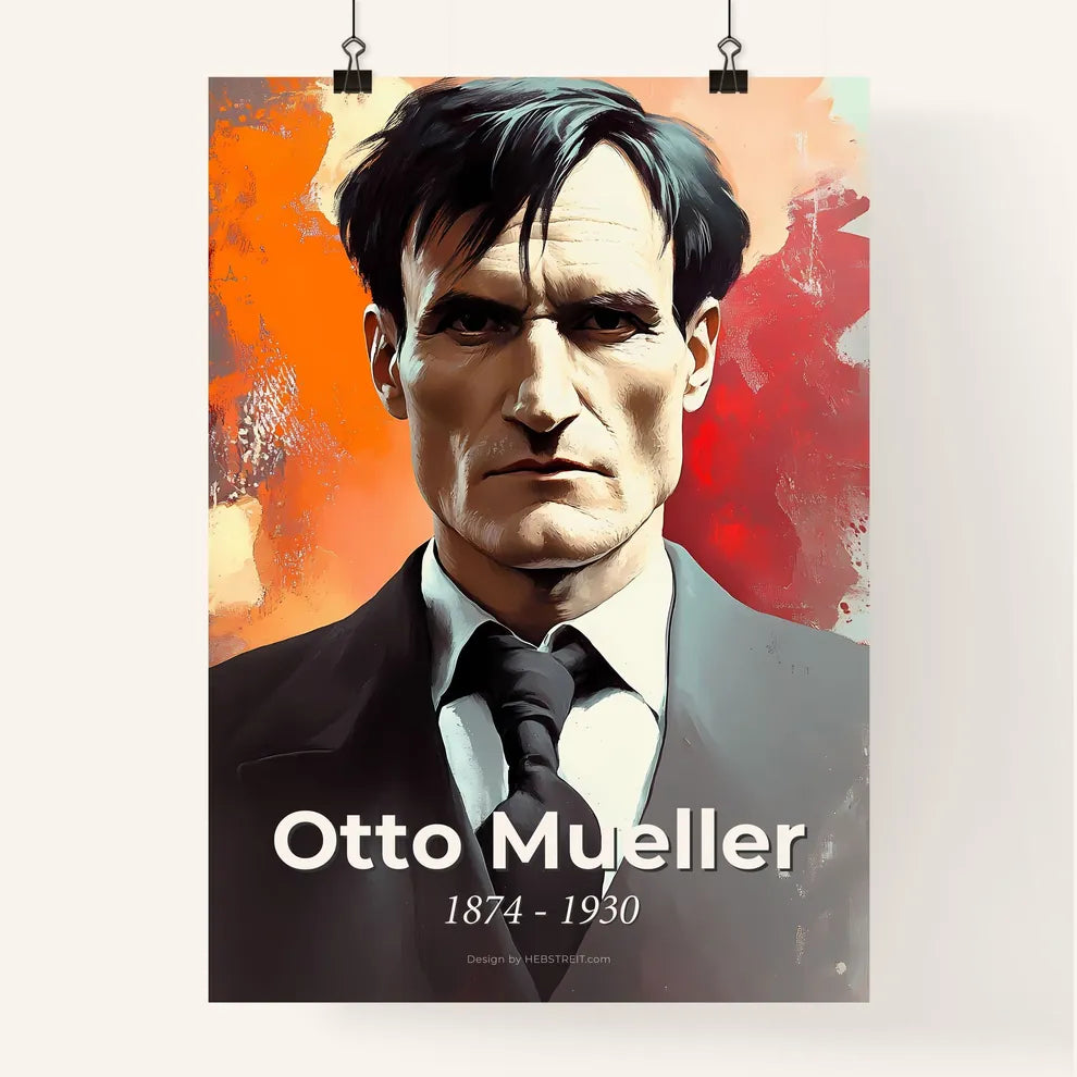 Portrait of Otto Mueller Poster