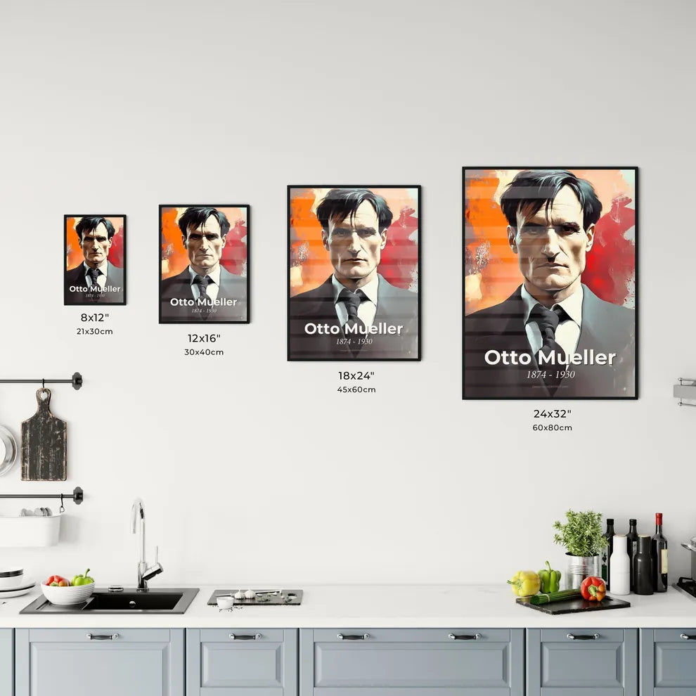 Portrait of Otto Mueller Size Chart