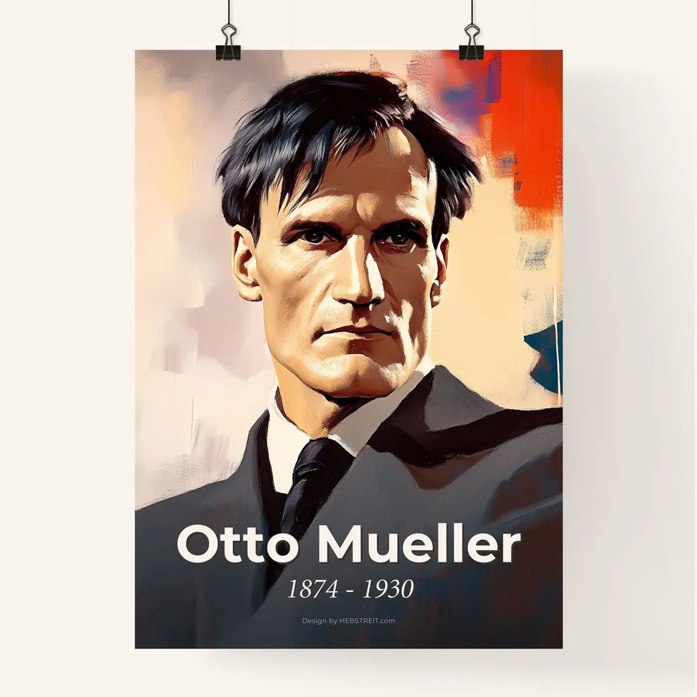 Portrait of Otto Mueller Poster