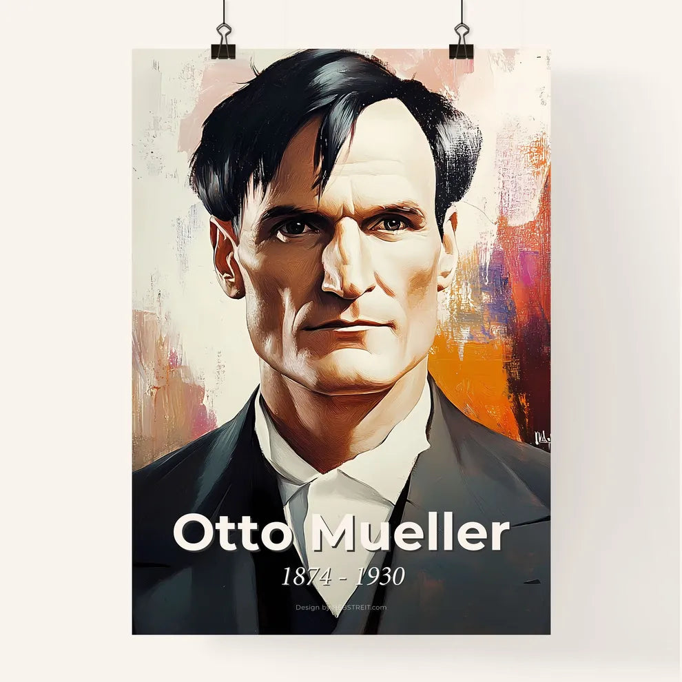 Portrait of Otto Mueller Poster