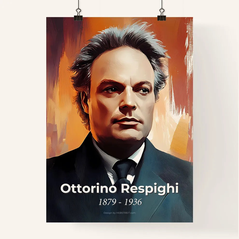 Portrait of Ottorino Respighi Poster