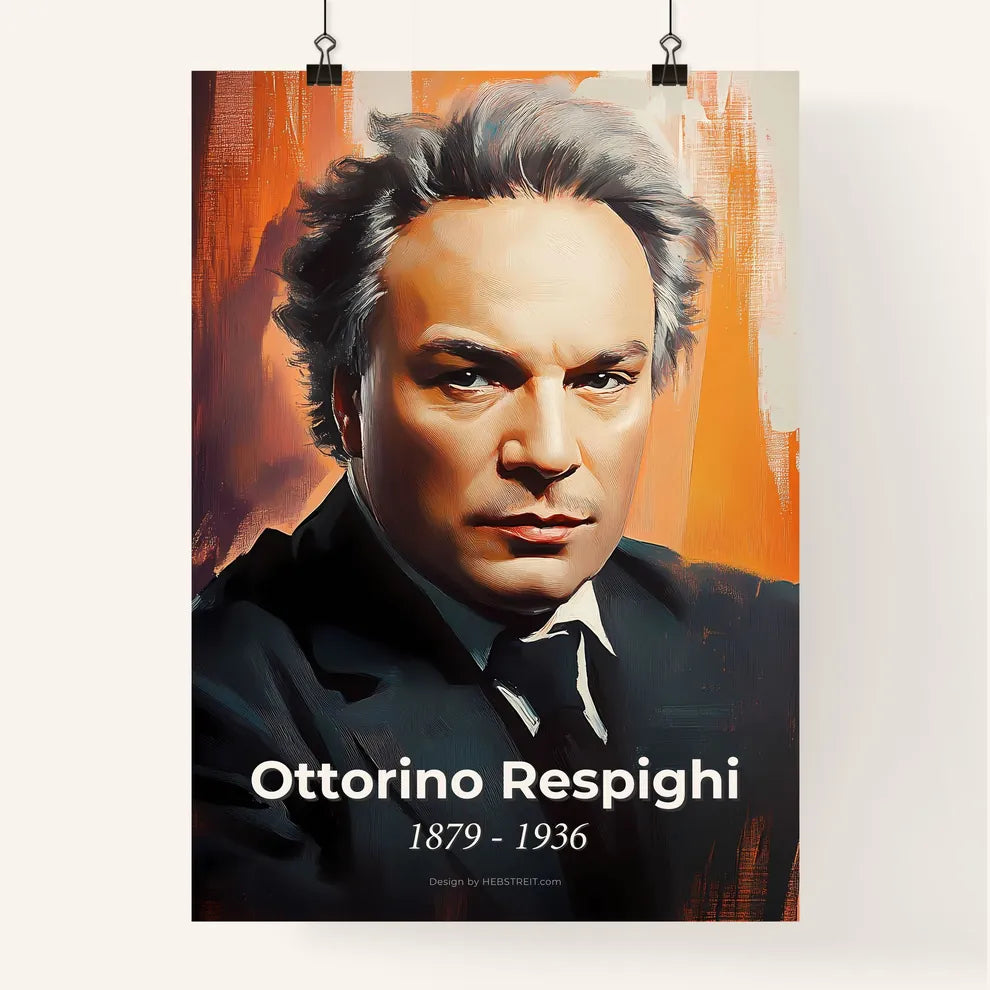 Portrait of Ottorino Respighi Poster