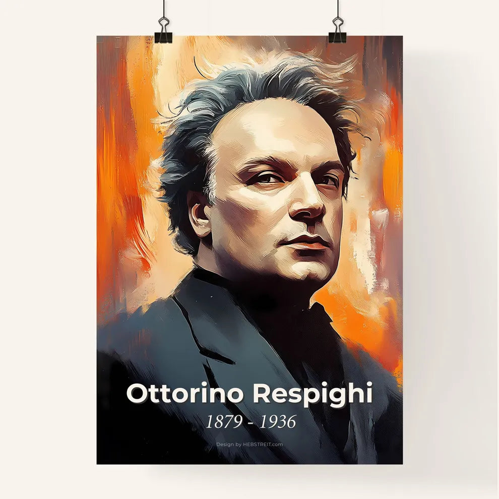 Portrait of Ottorino Respighi Poster