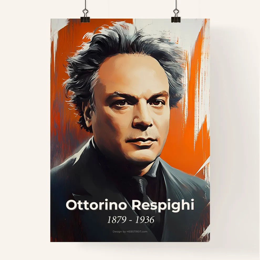 Portrait of Ottorino Respighi Poster