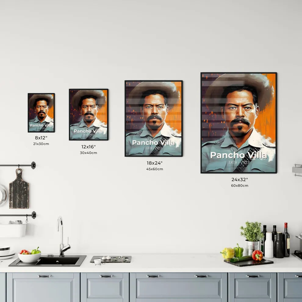 Portrait of Pancho Villa Size Chart