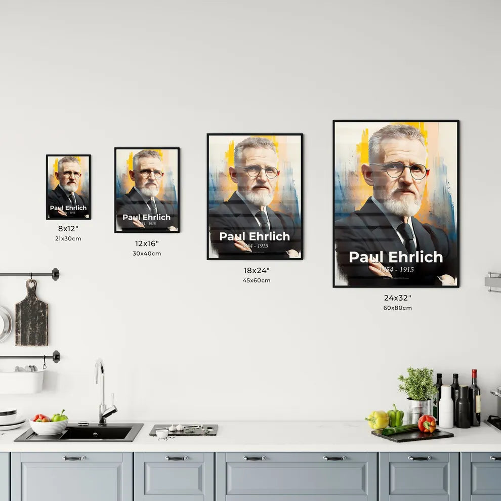 Portrait of Paul Ehrlich Size Chart