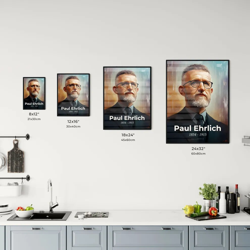 Portrait of Paul Ehrlich Size Chart