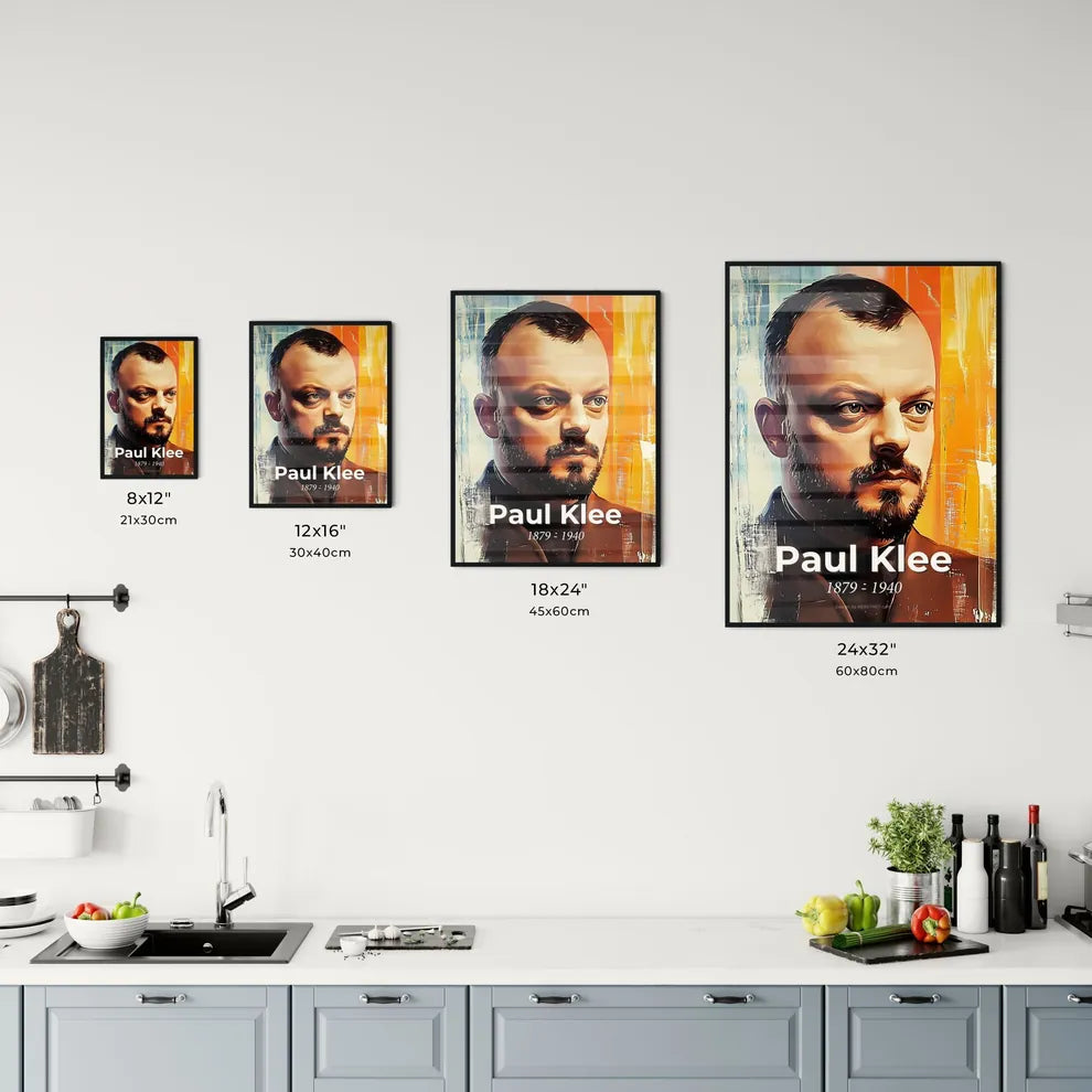 Portrait of Paul Klee Size Chart