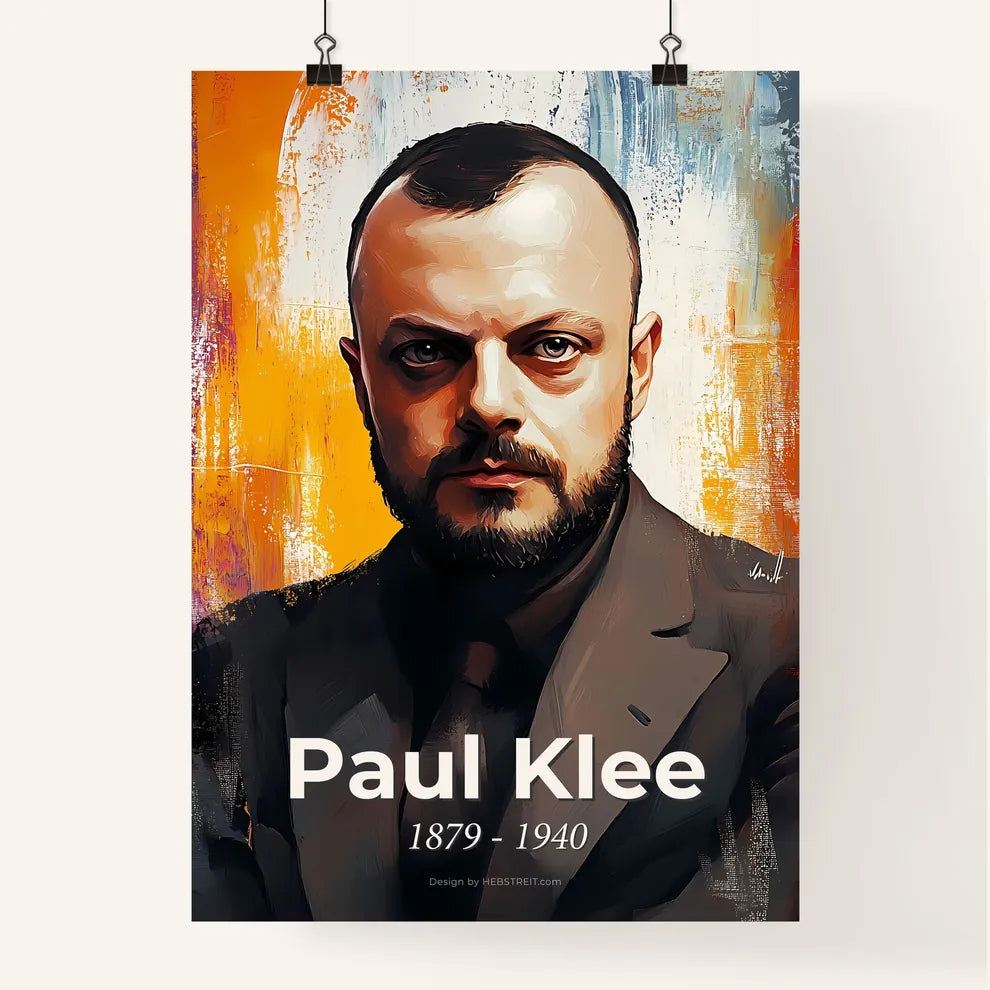 Portrait of Paul Klee Poster