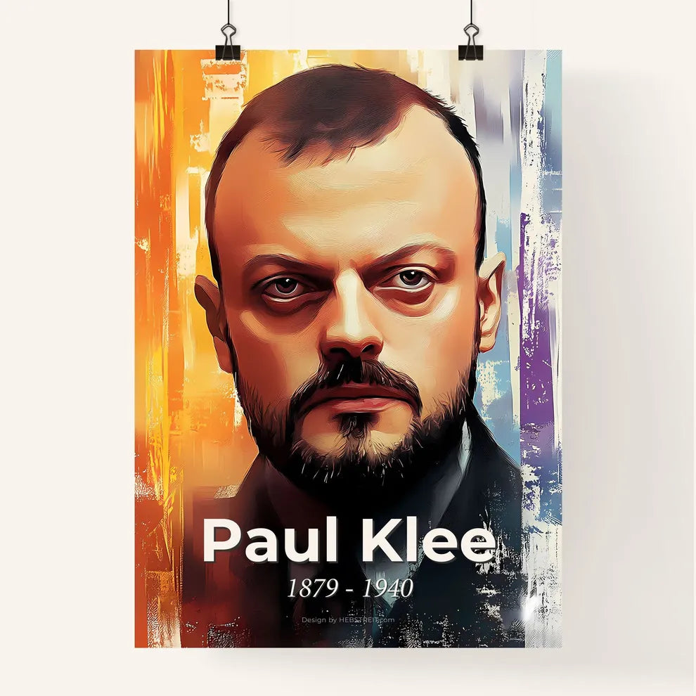 Portrait of Paul Klee Poster