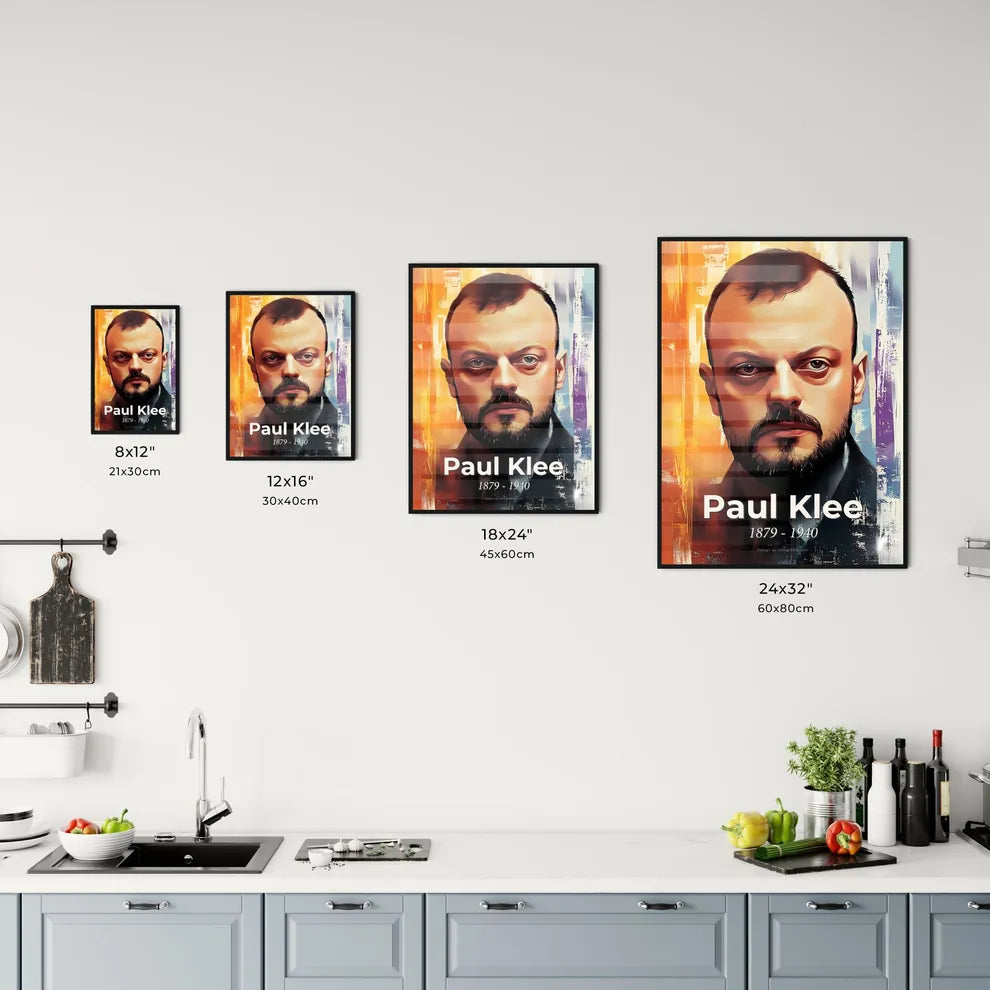 Portrait of Paul Klee Size Chart