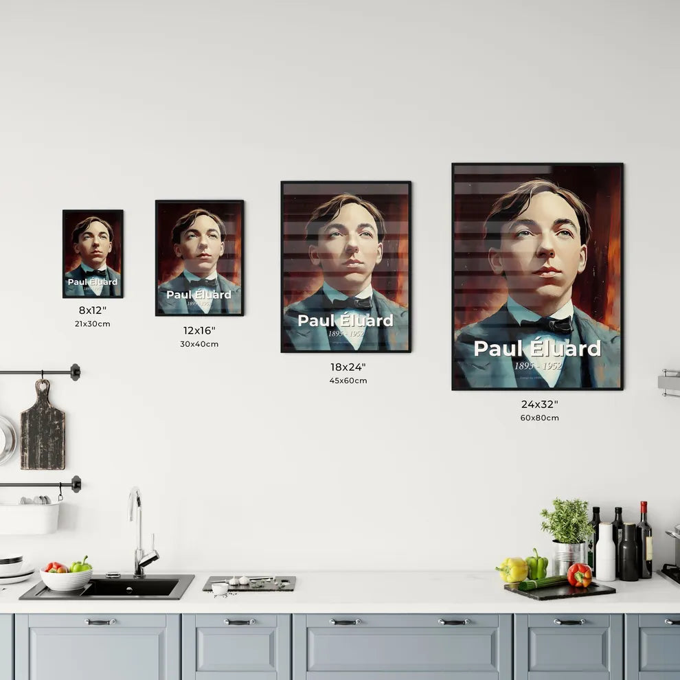Portrait of Paul Éluard Size Chart