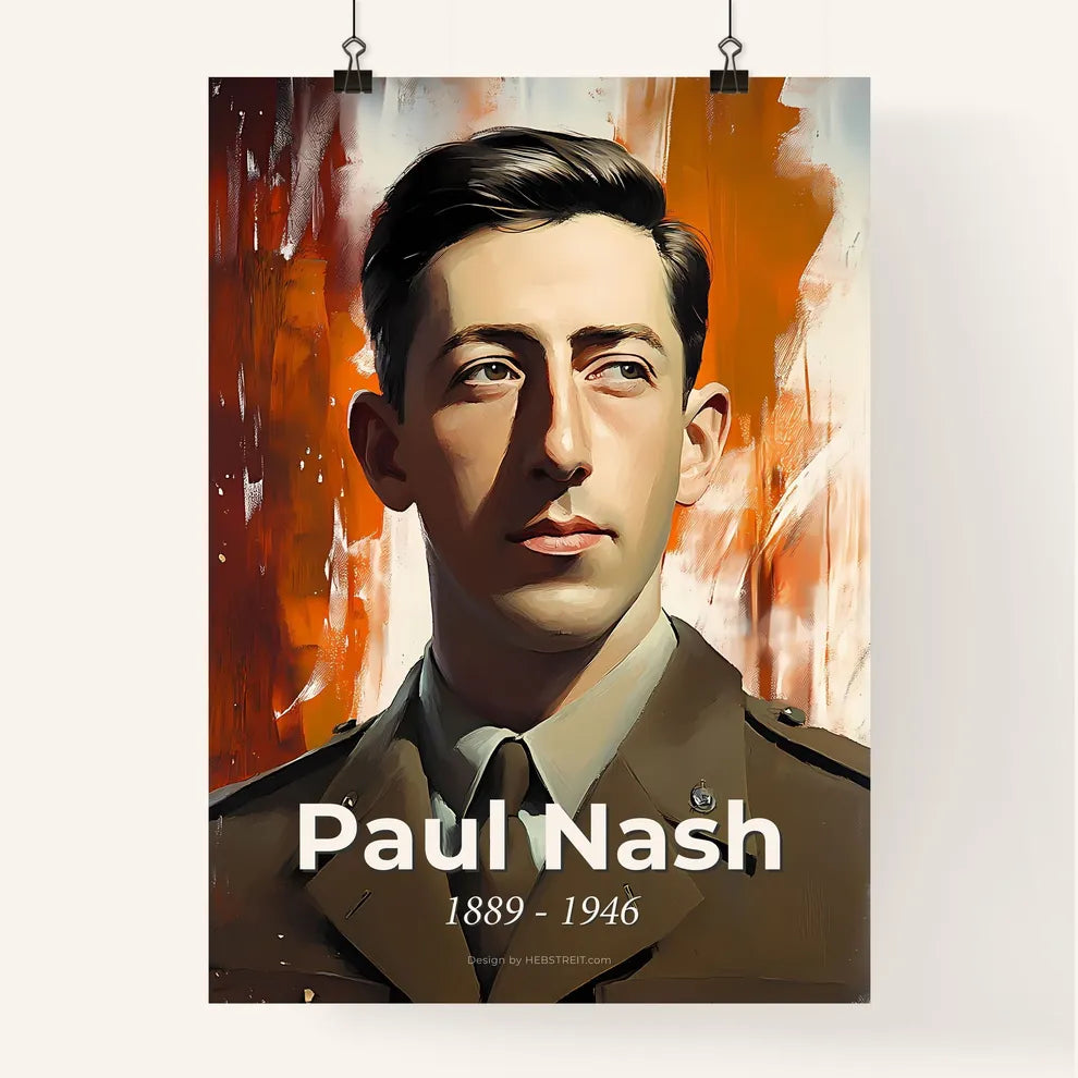 Portrait of Paul Nash Poster