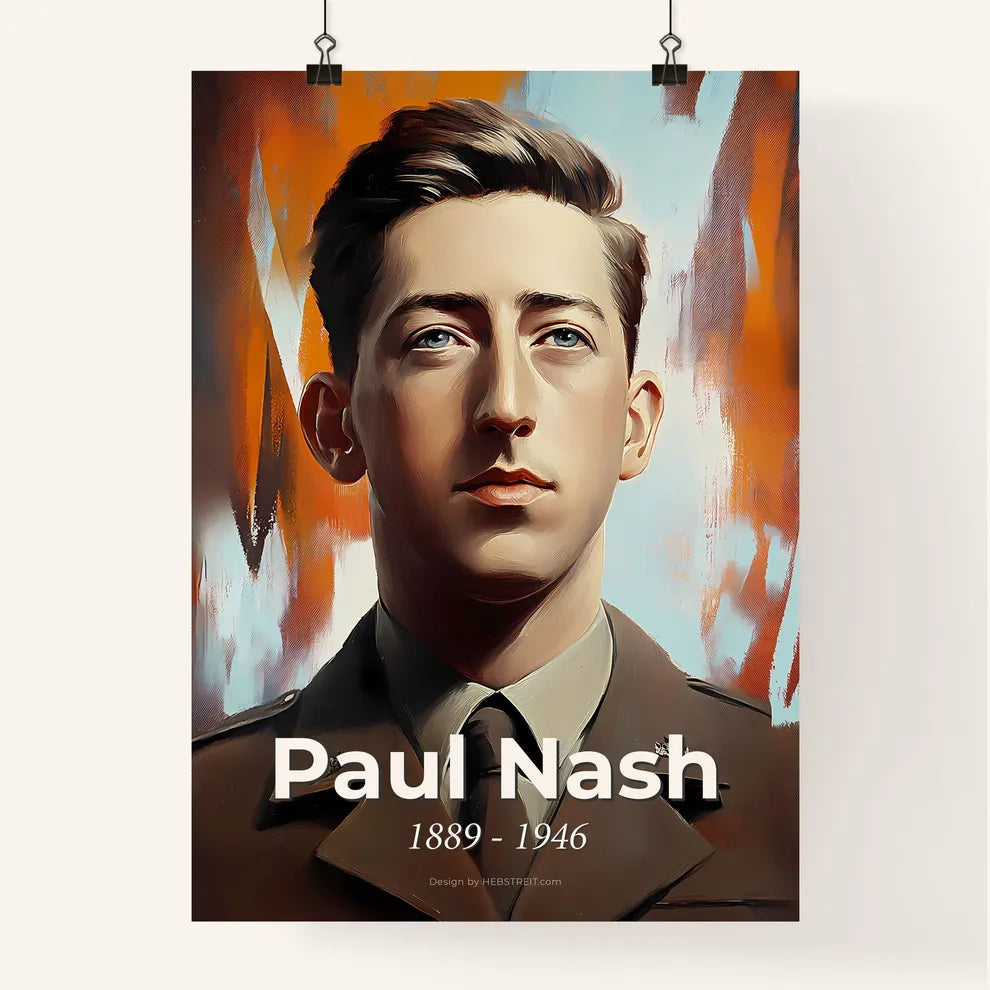 Portrait of Paul Nash Poster