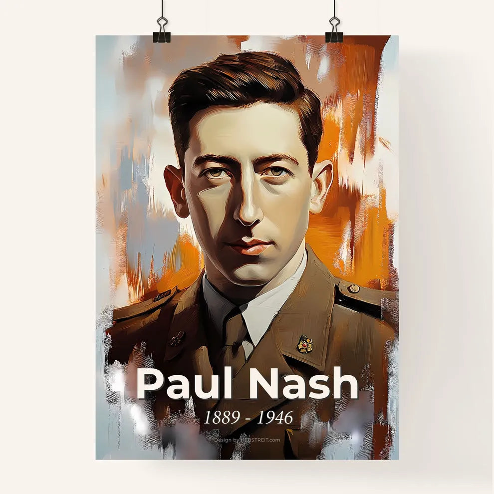 Portrait of Paul Nash Poster