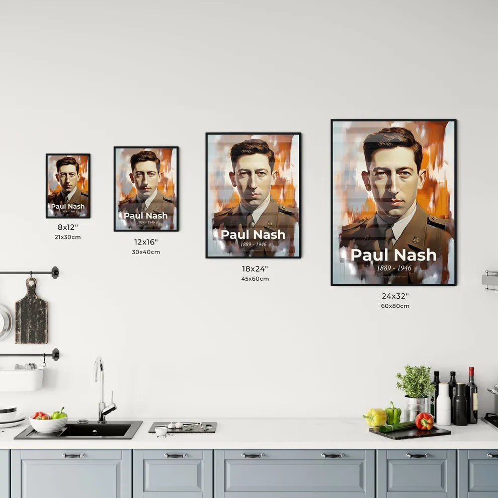 Portrait of Paul Nash Size Chart