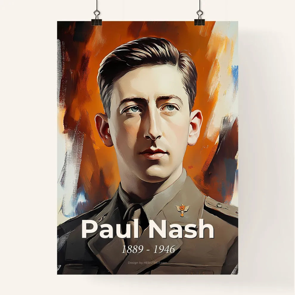 Portrait of Paul Nash Poster