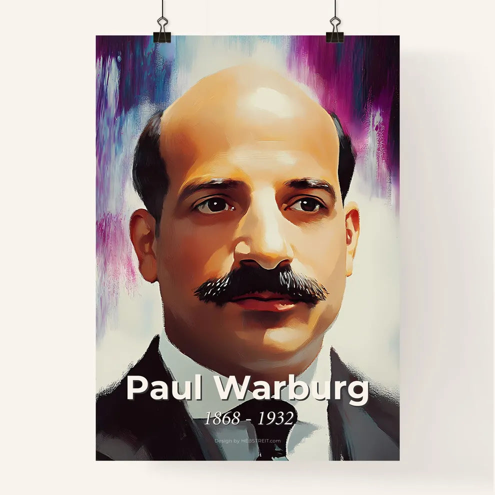 Portrait of Paul Warburg Poster